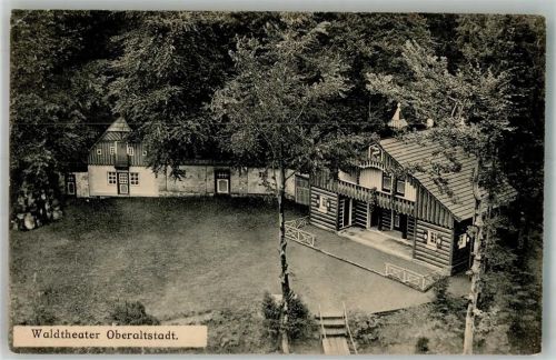 Trutnov Trautenau 1929 Foto AK Waldtheater Oberaltstadt