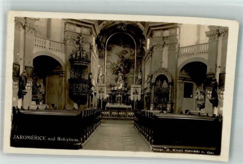 Jaromerice nad Rokytnou 1932 Kirche innen