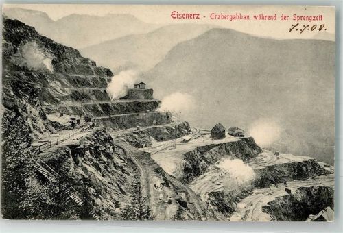 Eisenerz 1908 Bergbau