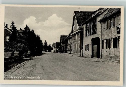 Altenheim Hauptstraße Oldtimer Tankstelle