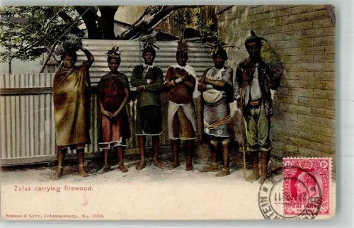 Johannesburg 1911 Tracht Briefmarke Bildseite Ort lt. Verlag