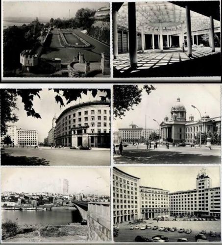 1960 Beograd: 7 tolle AK, verschiedene Gebäude