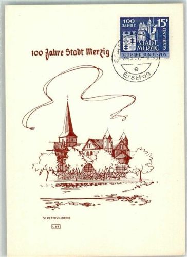 Merzig 100 Jahre St. Peterskirche 25.5.1957