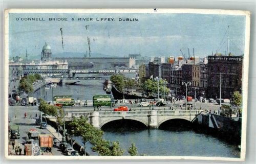 Dublin 1964 Omnibus Auto LKW O´Connel Bridge River Liffey