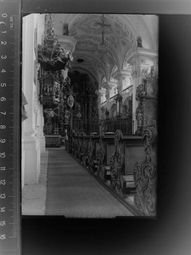 89611 W7937 Obermarchtal GLASNEGATIV Kirche