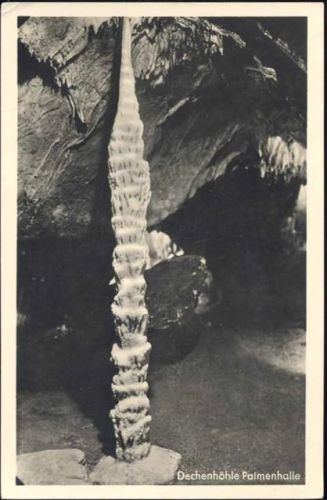 1953 Iserlohn, Dechenhöhle, Palmenhalle,Karl Wagner AKU1