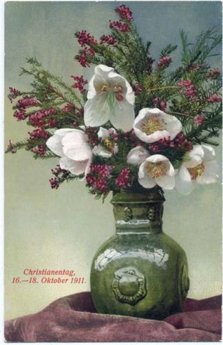 um 1911 Erfurt: Christianentag 16.-18. Oktober 1911, Blumen,Photochromie