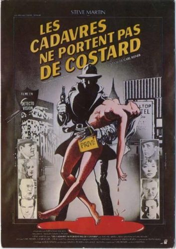 um 1980/90 R. Ward, R. Santoni in -Les cadavres ne portent pas de costards-, Druck nach Filmplakat, Schauspieler, performer