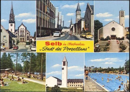 um 1970/80 Selb, Stadt des Porzellans,Schöning & Co AKU1