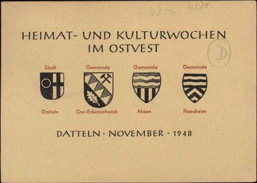 1948 Datteln: Wappen