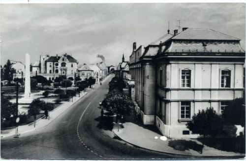 um 1969 Mosonmagyarovar, Straßenbild AKU1