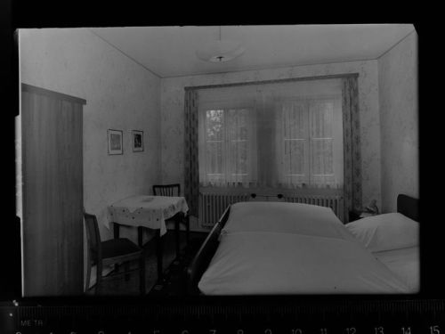 49565 W4550 Malgarten GLASNEGATIV Hotel Helmich