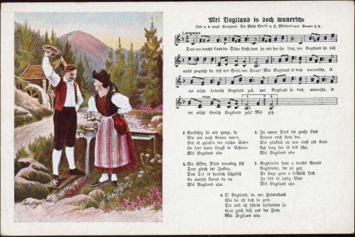 um 1910/20 Lieder-AK, Trachten,H. Mückenberger