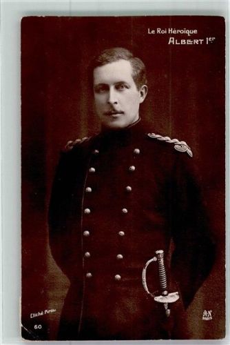 1913 Foto Cliche Pirou Le Roi Heroique Albert I. Nr. 60