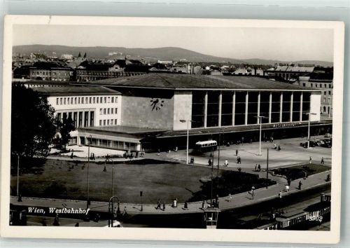 Wien 1954 West- Bahnhof om Straßenbahn