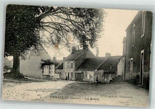 36170 Chazelet 1912 Foto AK Le Bourg