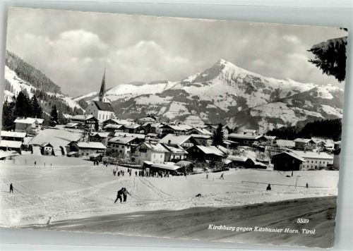 Kirchberg 1959 Kirche Kitzbunier Horn Tirol