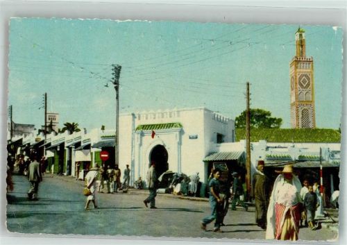 Tanger 1961 Tracht Moschee Geschäft