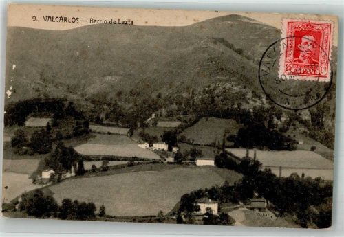 Roncesvalles 1928 Luzaide/Valcarlos Marke bildseitig Barrio de Lezta