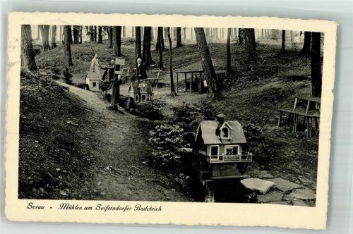 Sorau 1935 Mühle am Seifersdorfer Badeteich Modelle
