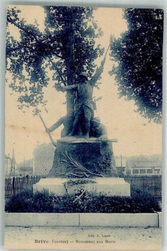 19100 Brive-la-Gaillarde Foto AK Kriegerdenkmal