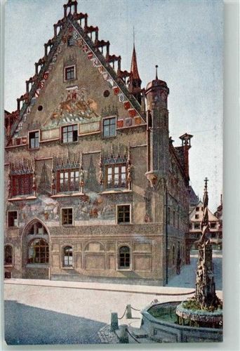 Ulm Rathaus mit Fischkasten Fotograf Hans Hildenbrand