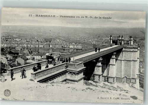 Marseille 1909 Panorama vu de N.D. de la Garde