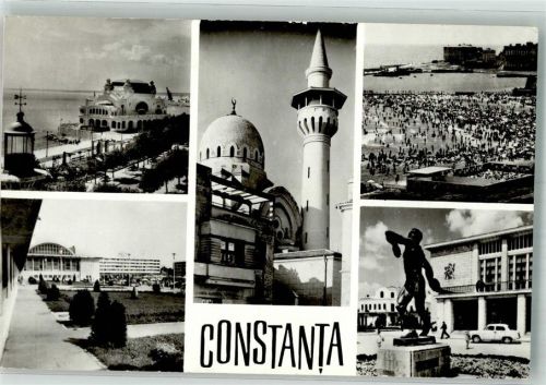 Konstanza 1969 Schwimmbad Strand Moschee Denkmal Auto