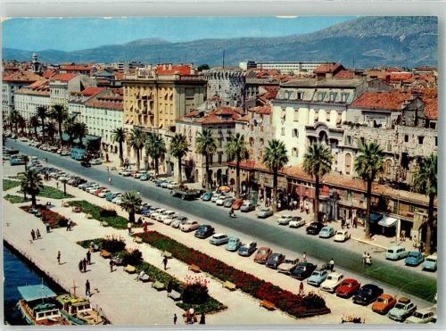 Split 1965 Auto Geschäft Straße