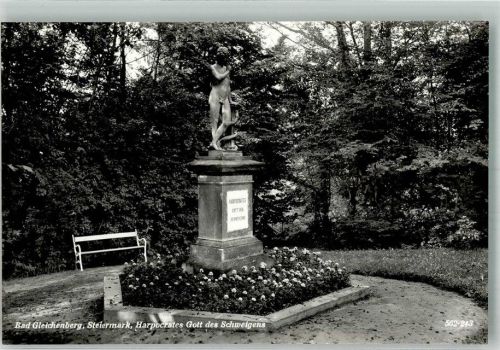 Bad Gleichenberg 1959 Denkmal Harpocrates Gott des Schweigens