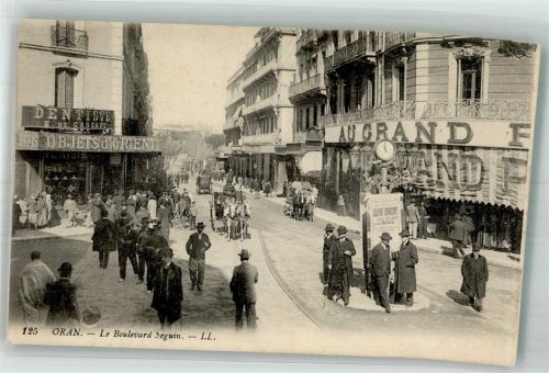 Oran 1910 Geschäft Kutsche Boulevard Seguin
