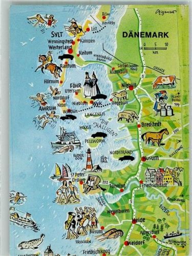 Niebüll Landkarte Grenze Dänemark