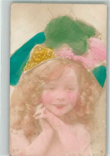 1908 Kleines Mädchen mit langen blonden Haaren Nr. 1085/5