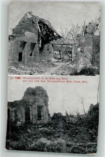 La Ville-aux-Bois WK I Trümmer 1915