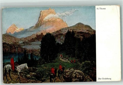 Die Gralsburg Mythologie Bruckmanns Bildkarte Nr. 43
