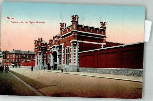 Namur 1915 Kaserne 1.Regmt.Lancier Feldpost WK I 6.Armee