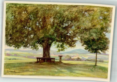 Bad Salzungen Blick vom Schanzbaum sign.