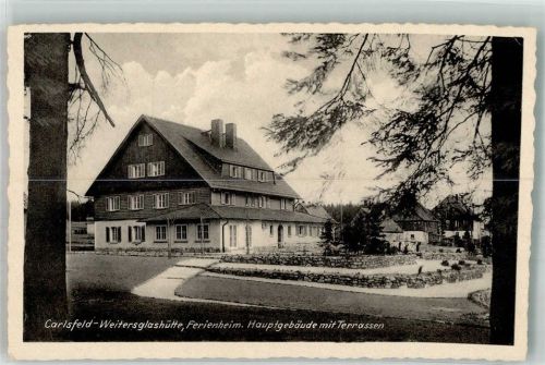 Weitersglashütte Ferienheim Hauptgebäude mit Terrassen