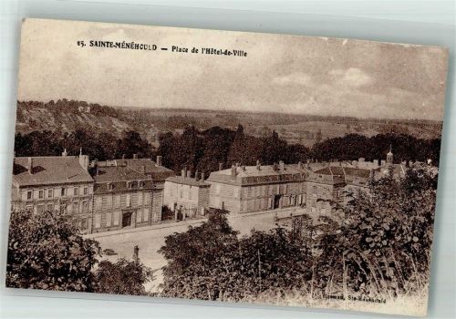 Sainte-Menehould 1940 Feldpost WK II Rathaus- Platz