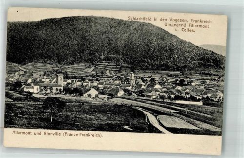 Allarmont 1915 Schlachtfeld Vogesen Feldpost WK I 39.Res.Div.