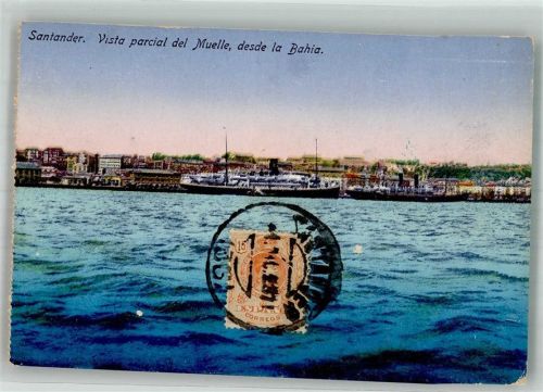 Santander Hafen Mole Marke bildseitig