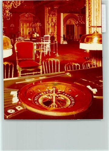 W7570 Baden-Baden Casino Innenaufnahme Roulette Roulette FOTO KEINE AK