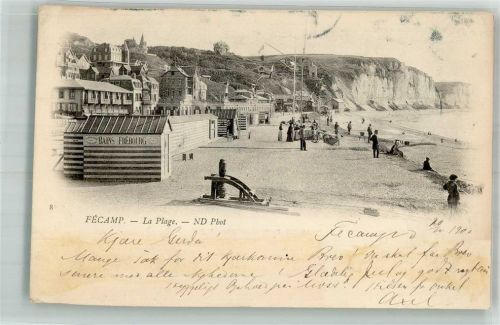 Fecamp 1900 Schwimmbad Strand