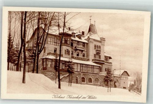 Bärenfels Kurhaus Kaiserhof Winter Schnee Ort handschriftlich