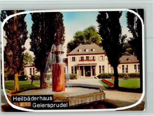 Bad Breisig Heilbäderhaus Geiersprudel Brunnen