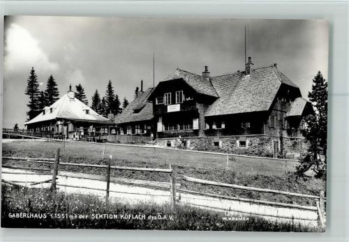 Köflach Gaberlhaus der Sektion Köflach Foto W. Kramer Hüttenstempel
