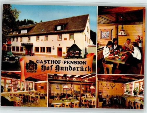 Eschau Gasthof Pension Hof Hundsrück Innenaufnahmen Gastraum Mehrfachaufnahme
