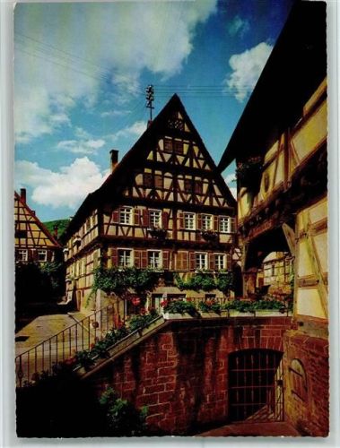 Strümpfelbach Ortsansicht Fachwerkhaus