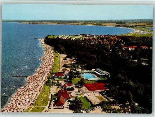 Hohwacht Luftaufnahme Strand Freibad Tennisplatz