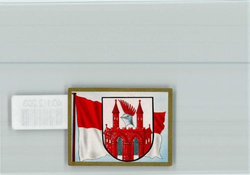 Neubrandenburg Stadtwappen Kosmos Sammelbild 6x5cm